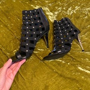 Brand New Michael Kors Studded Full Silver Heel